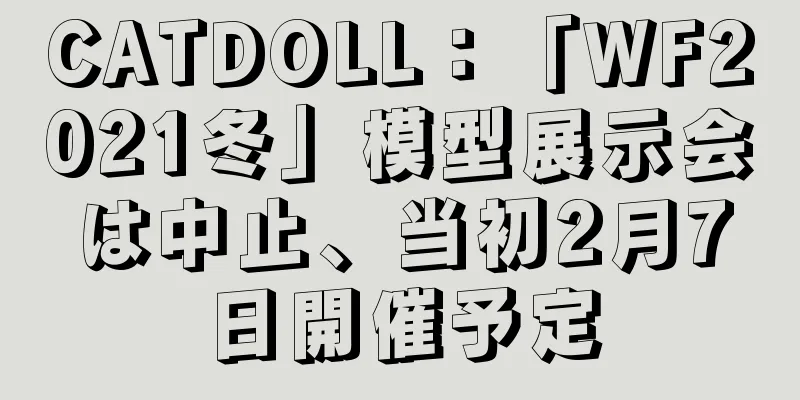 CATDOLL：「WF2021冬」模型展示会は中止、当初2月7日開催予定