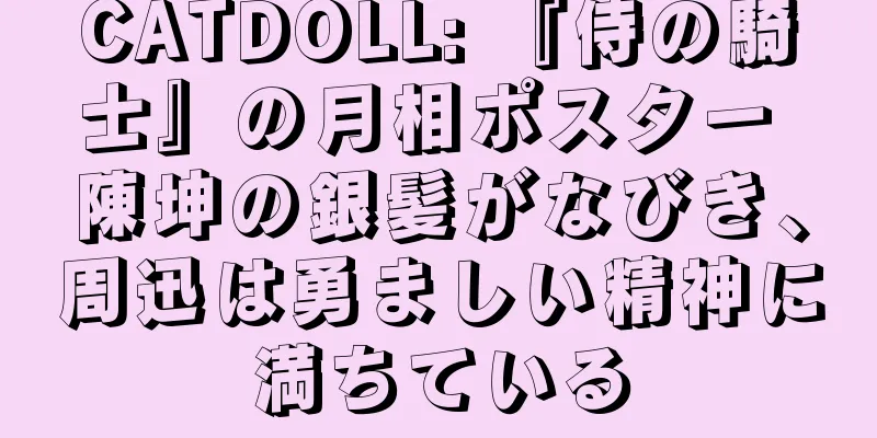 CATDOLL: 『侍の騎士』の月相ポスター 陳坤の銀髪がなびき、周迅は勇ましい精神に満ちている