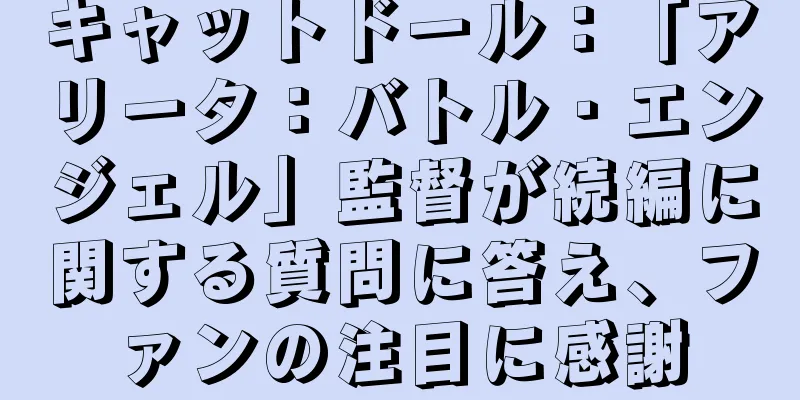 キャットドール：「アリータ：バトル・エンジェル」監督が続編に関する質問に答え、ファンの注目に感謝