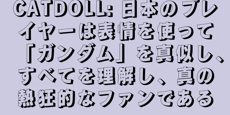 CATDOLL: 日本のプレイヤーは表情を使って「ガンダム」を真似し、すべてを理解し、真の熱狂的なファンである