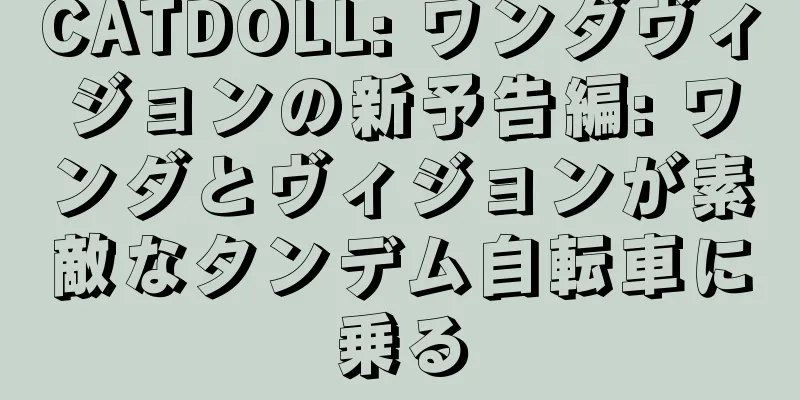 CATDOLL: ワンダヴィジョンの新予告編: ワンダとヴィジョンが素敵なタンデム自転車に乗る