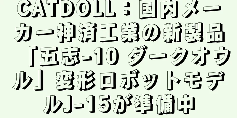 CATDOLL：国内メーカー神済工業の新製品「五志-10 ダークオウル」変形ロボットモデルJ-15が準備中