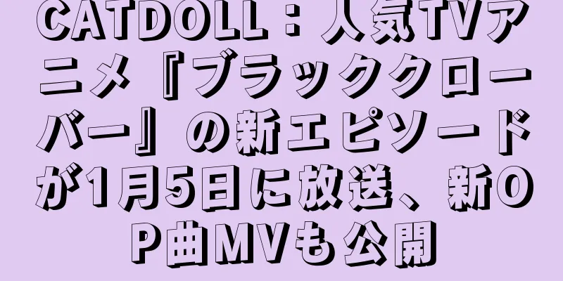 CATDOLL：人気TVアニメ『ブラッククローバー』の新エピソードが1月5日に放送、新OP曲MVも公開