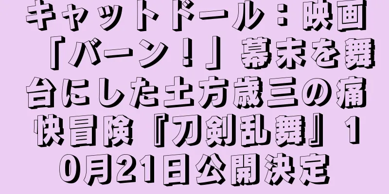 キャットドール：映画「バーン！」幕末を舞台にした土方歳三の痛快冒険『刀剣乱舞』10月21日公開決定