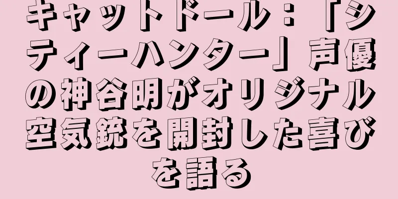 キャットドール：「シティーハンター」声優の神谷明がオリジナル空気銃を開封した喜びを語る