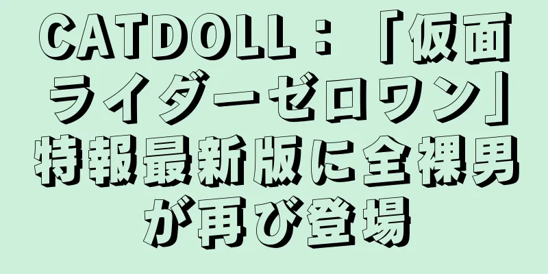CATDOLL：「仮面ライダーゼロワン」特報最新版に全裸男が再び登場