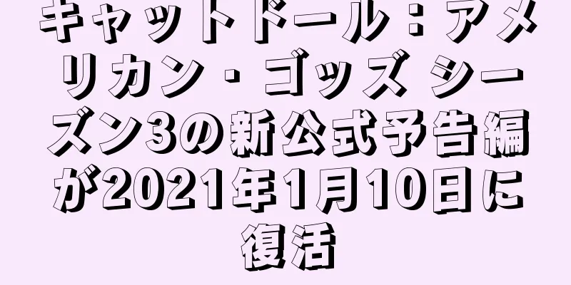 キャットドール：アメリカン・ゴッズ シーズン3の新公式予告編が2021年1月10日に復活