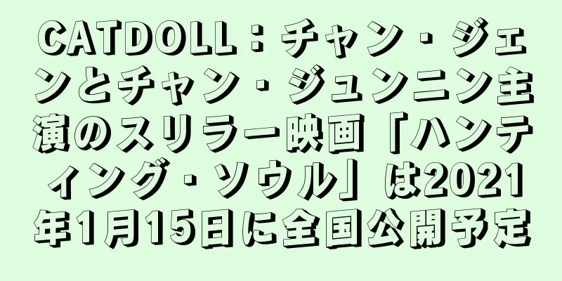 CATDOLL：チャン・ジェンとチャン・ジュンニン主演のスリラー映画「ハンティング・ソウル」は2021年1月15日に全国公開予定