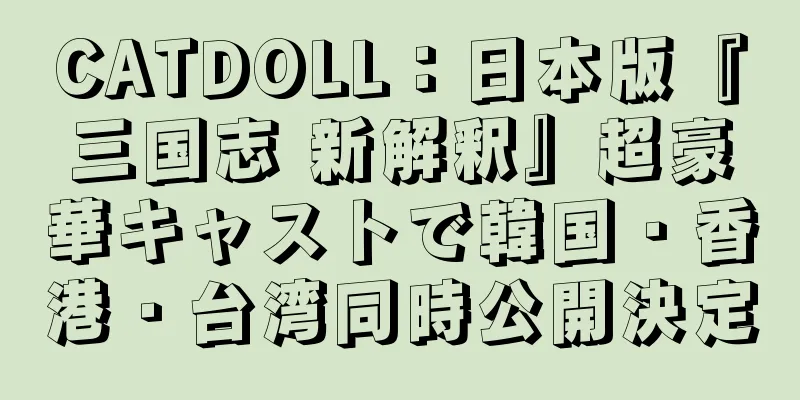 CATDOLL：日本版『三国志 新解釈』超豪華キャストで韓国・香港・台湾同時公開決定