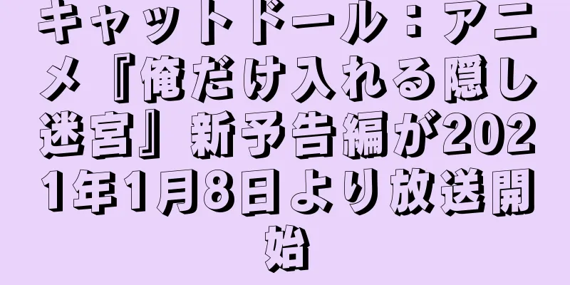 キャットドール：アニメ『俺だけ入れる隠し迷宮』新予告編が2021年1月8日より放送開始