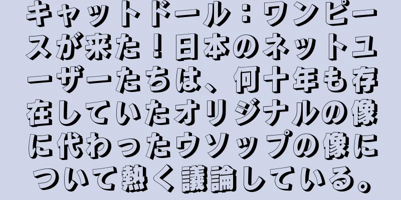 キャットドール：ワンピースが来た！日本のネットユーザーたちは、何十年も存在していたオリジナルの像に代わったウソップの像について熱く議論している。
