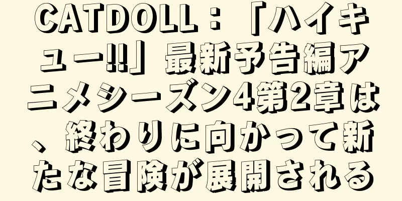 CATDOLL：「ハイキュー!!」最新予告編アニメシーズン4第2章は、終わりに向かって新たな冒険が展開される