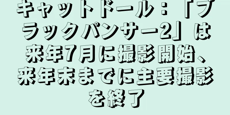 キャットドール：「ブラックパンサー2」は来年7月に撮影開始、来年末までに主要撮影を終了