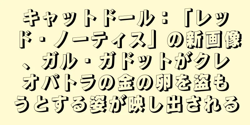 キャットドール：「レッド・ノーティス」の新画像、ガル・ガドットがクレオパトラの金の卵を盗もうとする姿が映し出される
