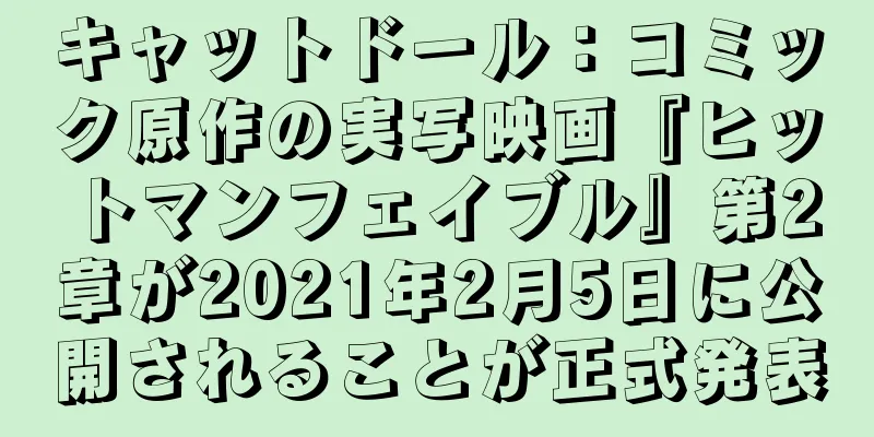 キャットドール：コミック原作の実写映画『ヒットマンフェイブル』第2章が2021年2月5日に公開されることが正式発表