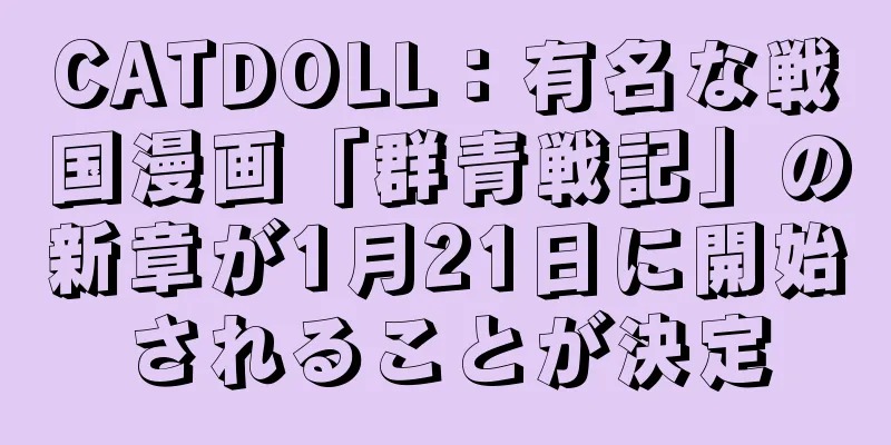 CATDOLL：有名な戦国漫画「群青戦記」の新章が1月21日に開始されることが決定