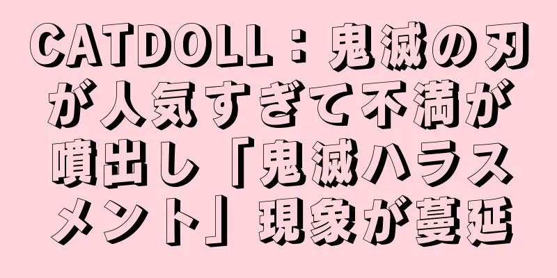 CATDOLL：鬼滅の刃が人気すぎて不満が噴出し「鬼滅ハラスメント」現象が蔓延