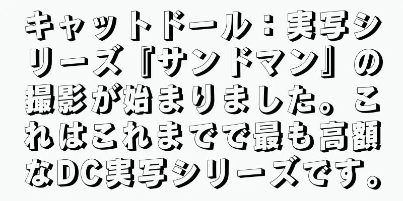 キャットドール：実写シリーズ『サンドマン』の撮影が始まりました。これはこれまでで最も高額なDC実写シリーズです。