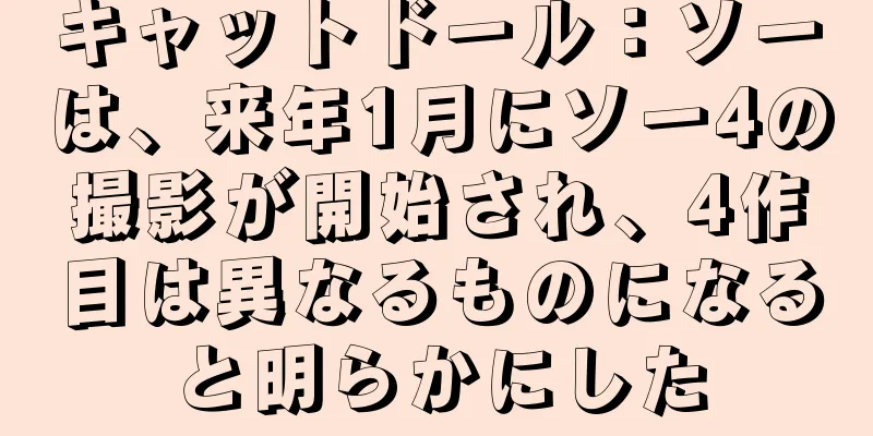 キャットドール：ソーは、来年1月にソー4の撮影が開始され、4作目は異なるものになると明らかにした