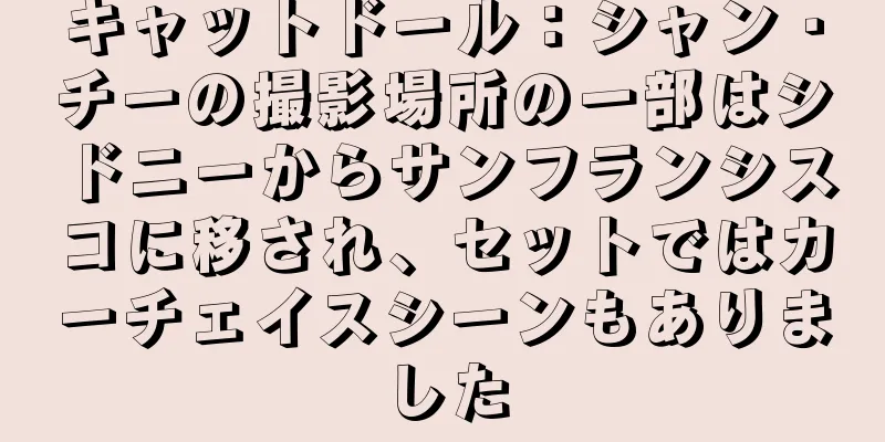 キャットドール：シャン・チーの撮影場所の一部はシドニーからサンフランシスコに移され、セットではカーチェイスシーンもありました