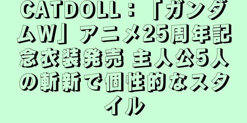 CATDOLL：「ガンダムW」アニメ25周年記念衣装発売 主人公5人の斬新で個性的なスタイル