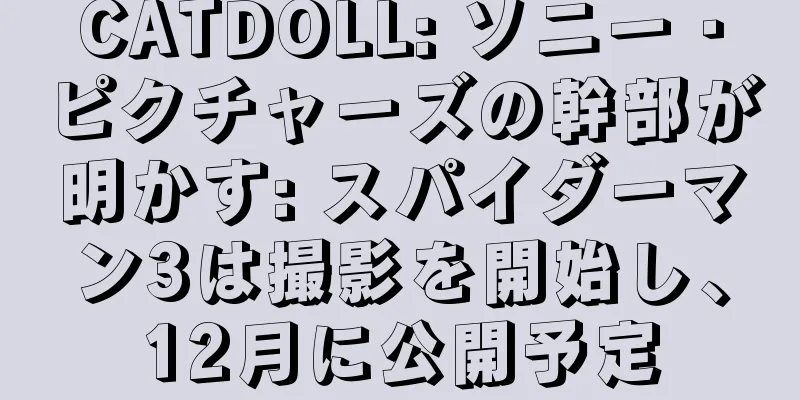 CATDOLL: ソニー・ピクチャーズの幹部が明かす: スパイダーマン3は撮影を開始し、12月に公開予定