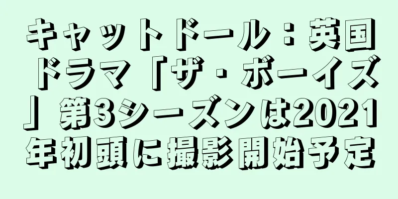 キャットドール：英国ドラマ「ザ・ボーイズ」第3シーズンは2021年初頭に撮影開始予定