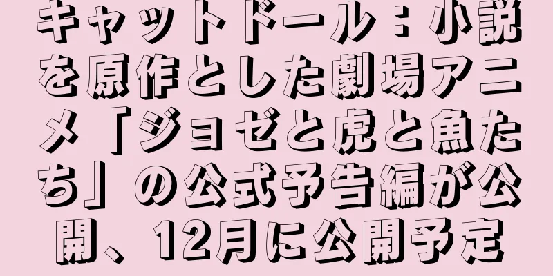 キャットドール：小説を原作とした劇場アニメ「ジョゼと虎と魚たち」の公式予告編が公開、12月に公開予定