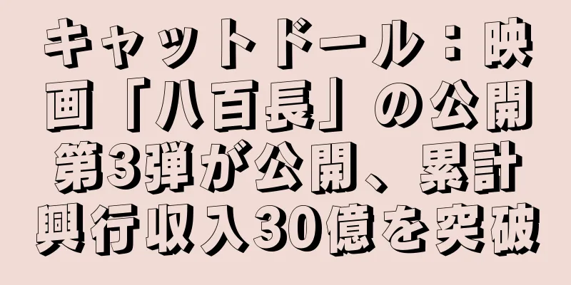 キャットドール：映画「八百長」の公開第3弾が公開、累計興行収入30億を突破