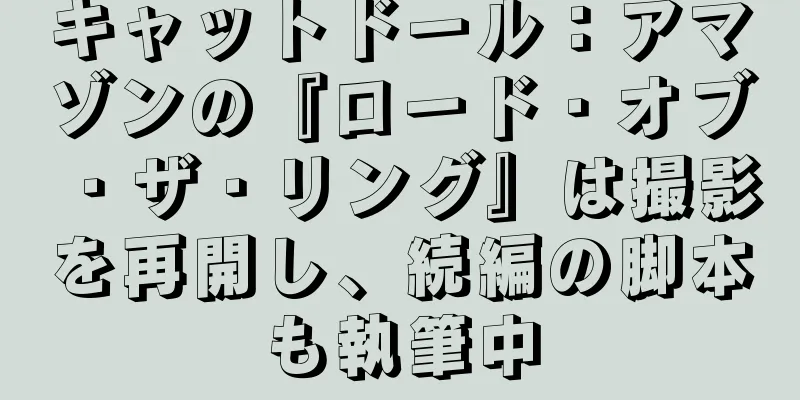 キャットドール：アマゾンの『ロード・オブ・ザ・リング』は撮影を再開し、続編の脚本も執筆中