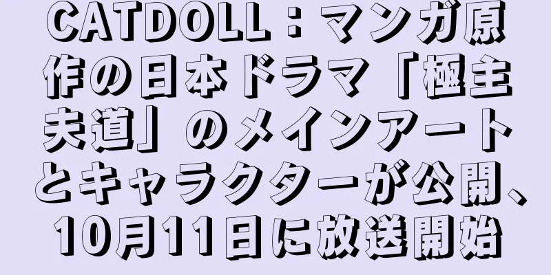 CATDOLL：マンガ原作の日本ドラマ「極主夫道」のメインアートとキャラクターが公開、10月11日に放送開始