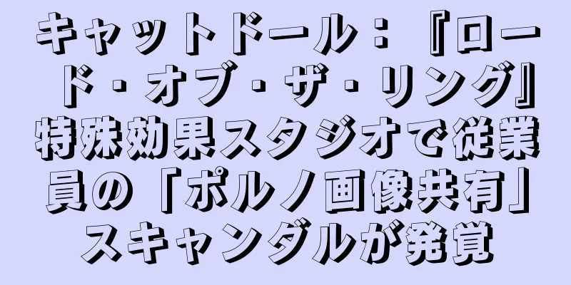 キャットドール：『ロード・オブ・ザ・リング』特殊効果スタジオで従業員の「ポルノ画像共有」スキャンダルが発覚