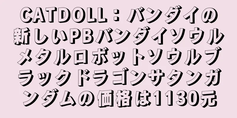 CATDOLL：バンダイの新しいPBバンダイソウルメタルロボットソウルブラックドラゴンサタンガンダムの価格は1130元