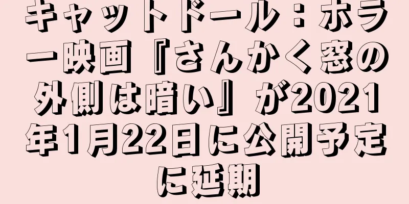 キャットドール：ホラー映画『さんかく窓の外側は暗い』が2021年1月22日に公開予定に延期