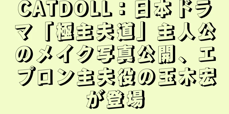 CATDOLL：日本ドラマ「極主夫道」主人公のメイク写真公開、エプロン主夫役の玉木宏が登場