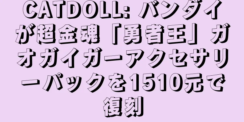 CATDOLL: バンダイが超金魂「勇者王」ガオガイガーアクセサリーパックを1510元で復刻