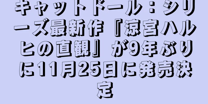 キャットドール：シリーズ最新作『涼宮ハルヒの直観』が9年ぶりに11月25日に発売決定