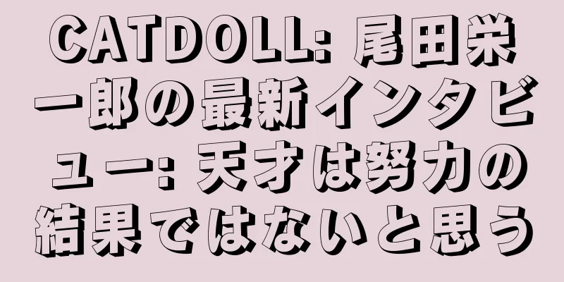 CATDOLL: 尾田栄一郎の最新インタビュー: 天才は努力の結果ではないと思う