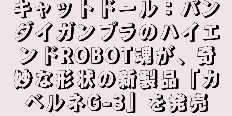 キャットドール：バンダイガンプラのハイエンドROBOT魂が、奇妙な形状の新製品「カベルネG-3」を発売