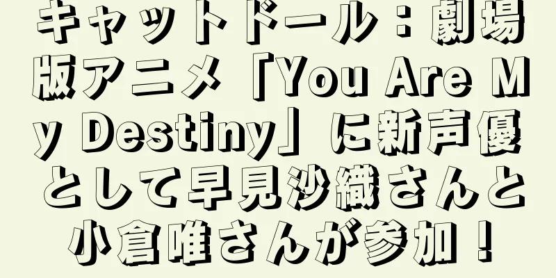 キャットドール：劇場版アニメ「You Are My Destiny」に新声優として早見沙織さんと小倉唯さんが参加！