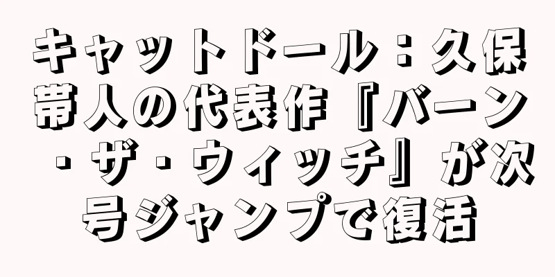 キャットドール：久保帯人の代表作『バーン・ザ・ウィッチ』が次号ジャンプで復活