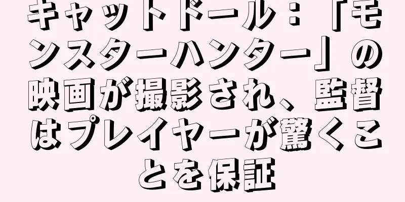 キャットドール：「モンスターハンター」の映画が撮影され、監督はプレイヤーが驚くことを保証