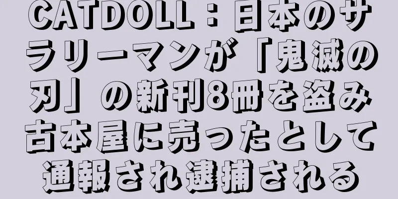 CATDOLL：日本のサラリーマンが「鬼滅の刃」の新刊8冊を盗み古本屋に売ったとして通報され逮捕される