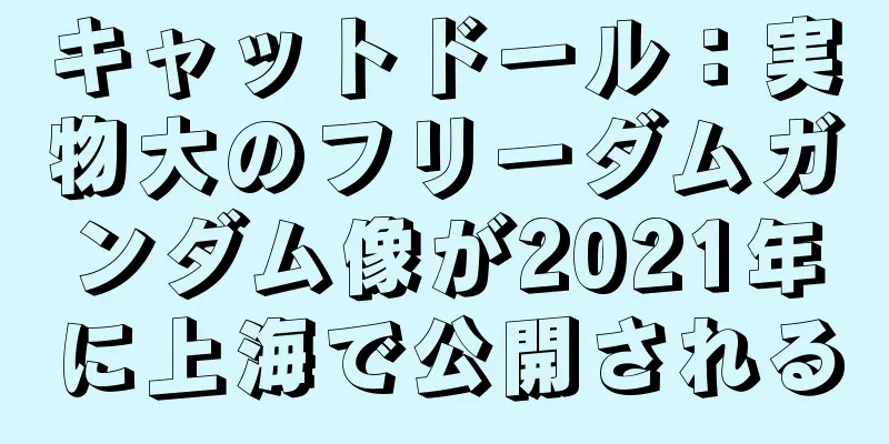 キャットドール：実物大のフリーダムガンダム像が2021年に上海で公開される