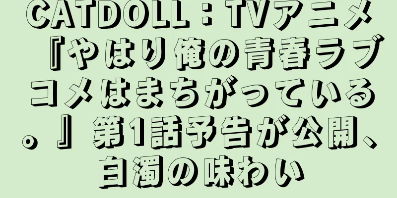 CATDOLL：TVアニメ『やはり俺の青春ラブコメはまちがっている。』第1話予告が公開、白濁の味わい