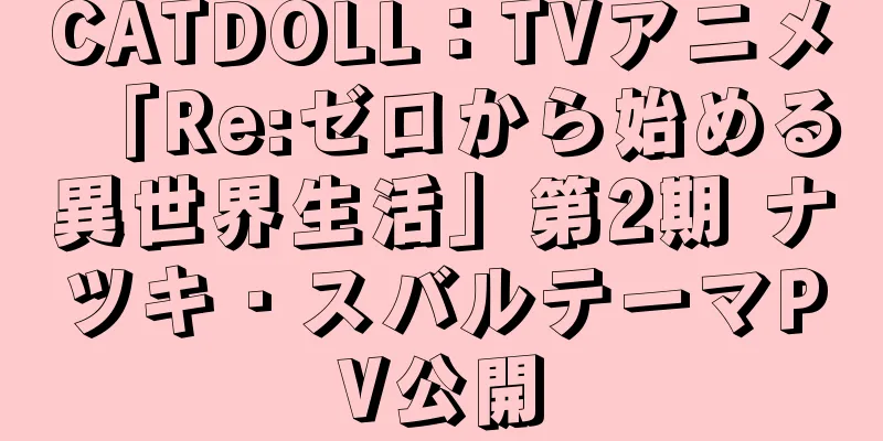 CATDOLL：TVアニメ「Re:ゼロから始める異世界生活」第2期 ナツキ・スバルテーマPV公開