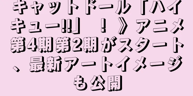 キャットドール「ハイキュー!!」 ！ 》アニメ第4期第2期がスタート、最新アートイメージも公開