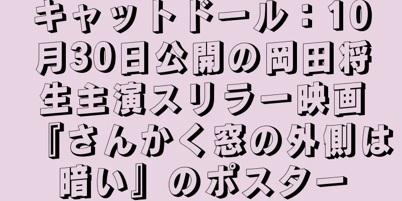 キャットドール：10月30日公開の岡田将生主演スリラー映画『さんかく窓の外側は暗い』のポスター