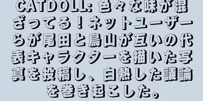 CATDOLL: 色々な味が混ざってる！ネットユーザーらが尾田と鳥山が互いの代表キャラクターを描いた写真を投稿し、白熱した議論を巻き起こした。