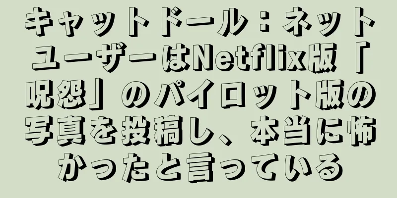 キャットドール：ネットユーザーはNetflix版「呪怨」のパイロット版の写真を投稿し、本当に怖かったと言っている